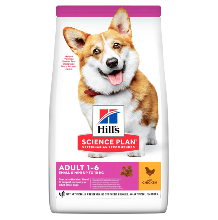 Hill's Science Plan Adult Dog Small&Mini Chicken 1.5kg XIRA TROFI SKuLOu